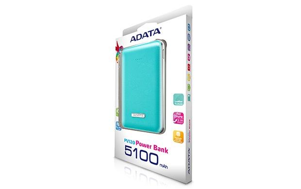 Cargador Portátil Adata PowerBank PV120, 5100mAh, Azul