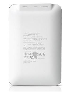 Cargador Portátil Adata PowerBank PV120, 5100mAh, Blanco
