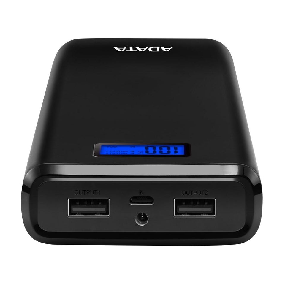 Cargador Portátil Adata Power Bank S20000D, 20.000mAh, Negro