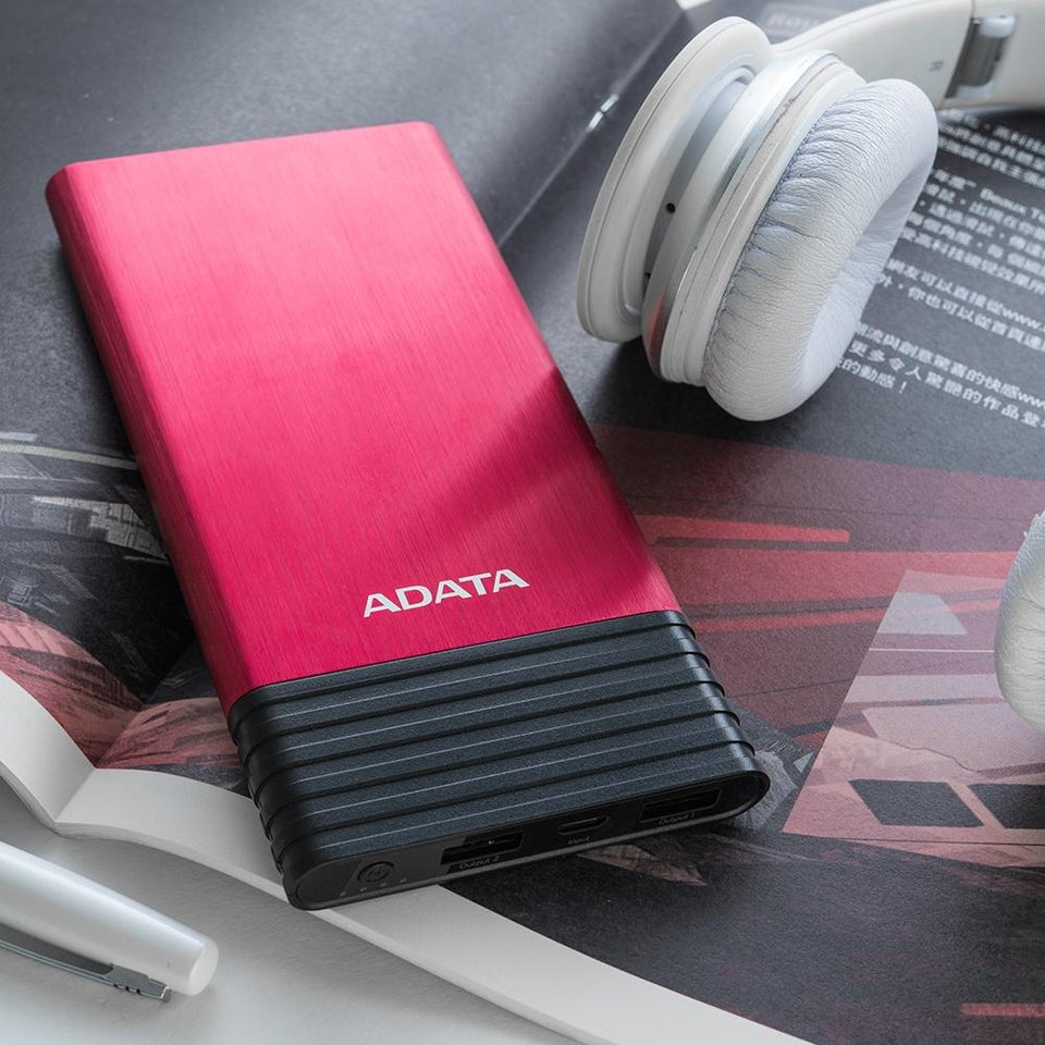 Cargador Portátil Adata PowerBank X7000, 7000mAh, Negro/Rojo