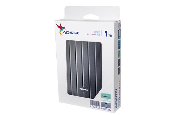 Disco Duro Externo Adata HC660, 1TB, USB 3.0, Titanio - para Mac/PC