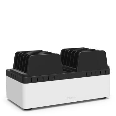 Belkin Estación de Carga Store and Charge Go, 10x USB, Negro