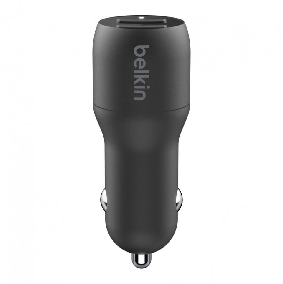 Belkin Cargador para Auto Boost Charge, 24W, 2x USB 2.0, Negro