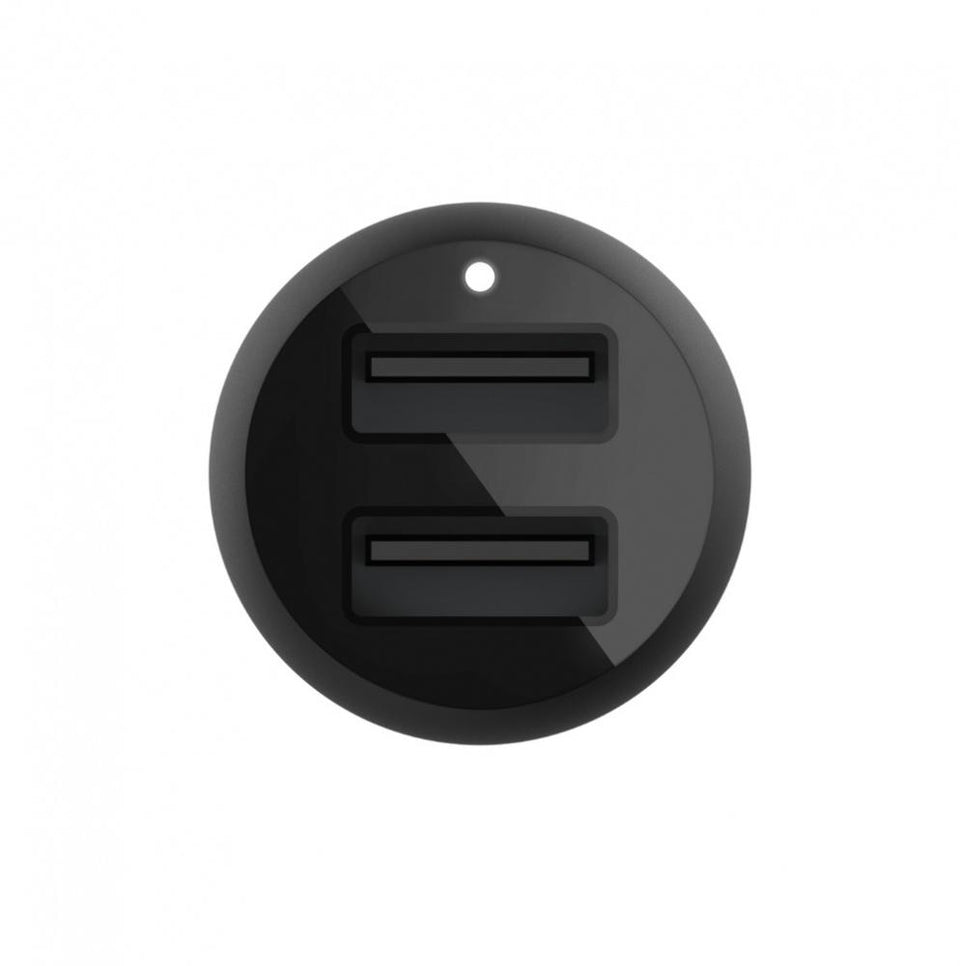 Belkin Cargador para Auto Boost Charge, 24W, 2x USB 2.0, Negro