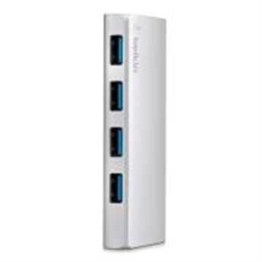 Belkin Hub USB C Macho - 4x USB A Hembra, 5000 Mbit/s, Plata