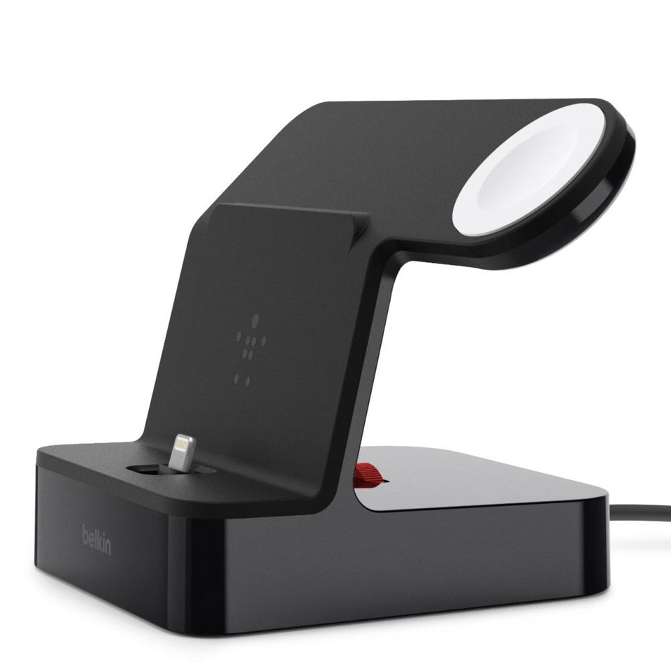Belkin Cargador Inalámbrico F8J237TTBLK, para iPhone/Apple Watch, Negro