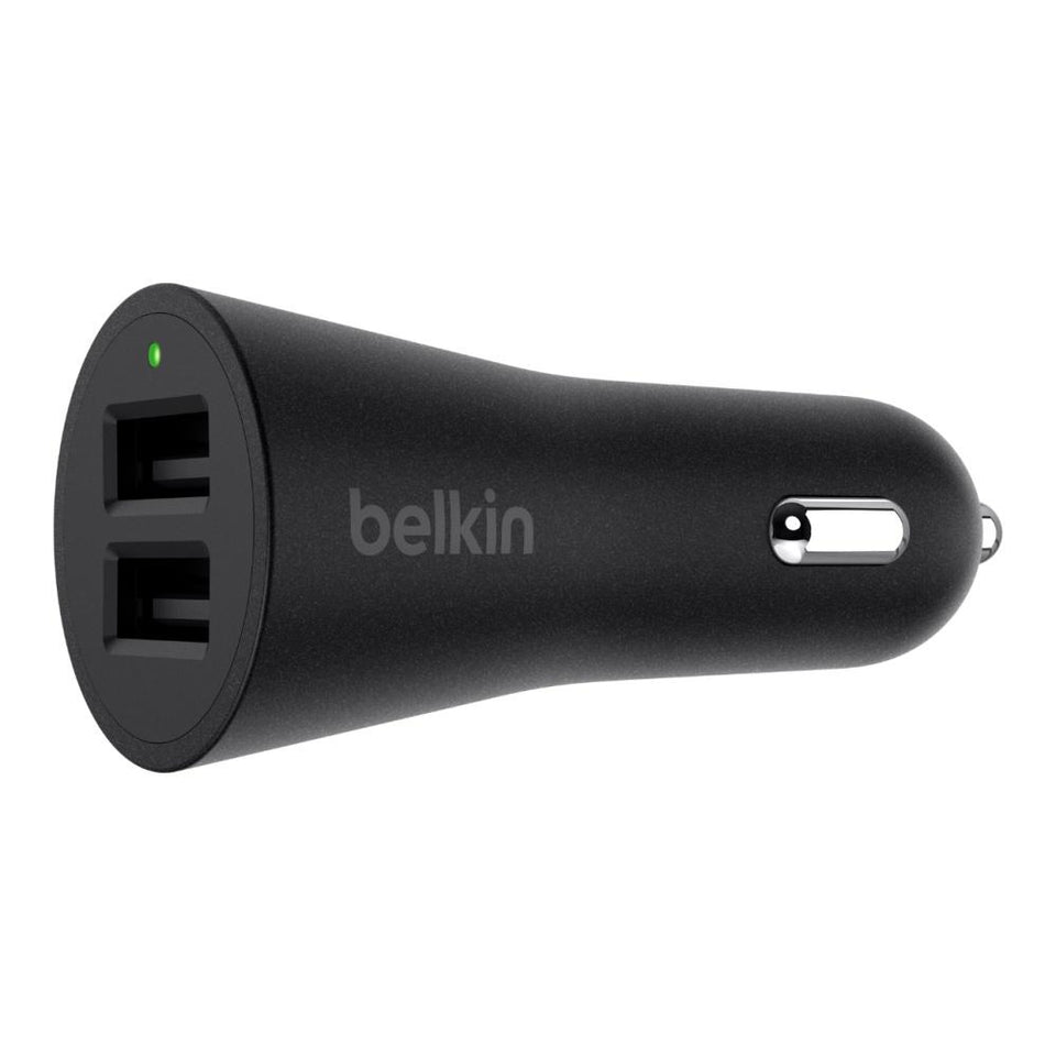 Belkin Cargador para Auto BOOSTUP, 24W, 2x USB 2.0, Negro
