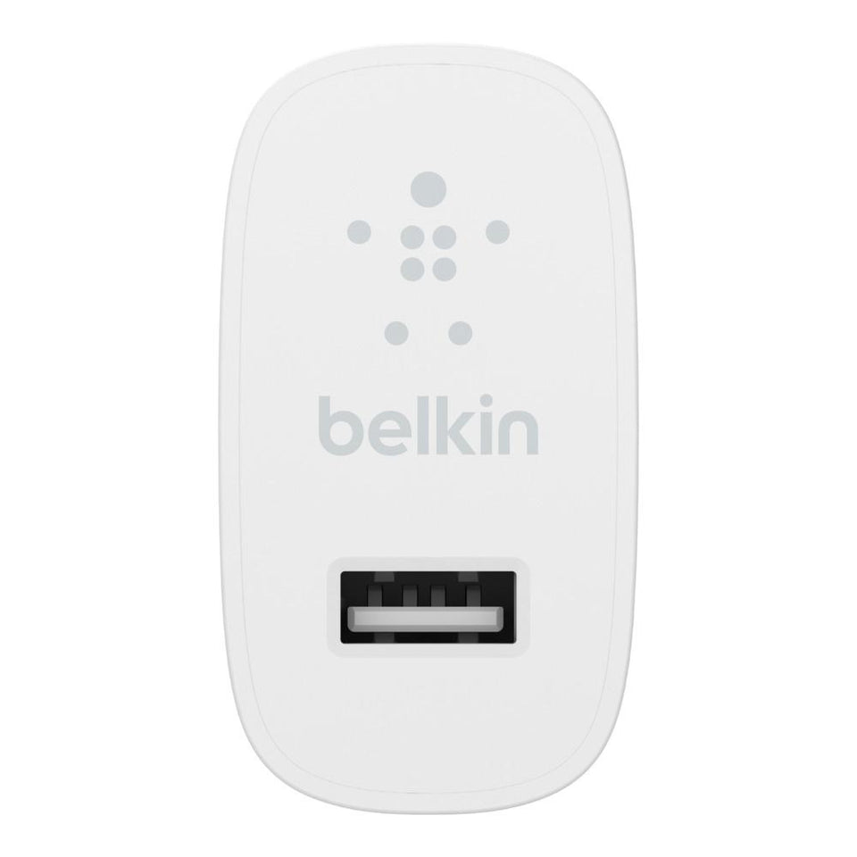 Belkin Cargador de Pared WCA002DQWH, 12W, 1x USB 2.0, Blanco
