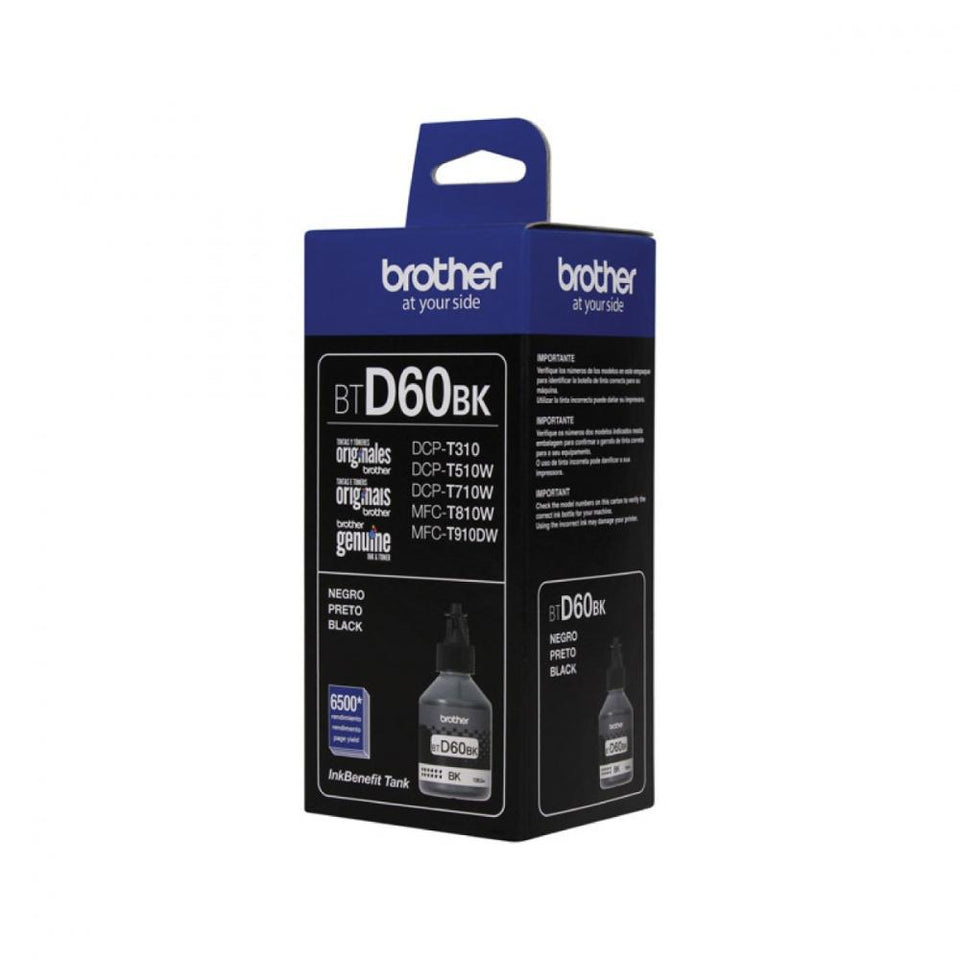 Brother Tanque de Tinta BTD60BK Negro, 6500 Páginas