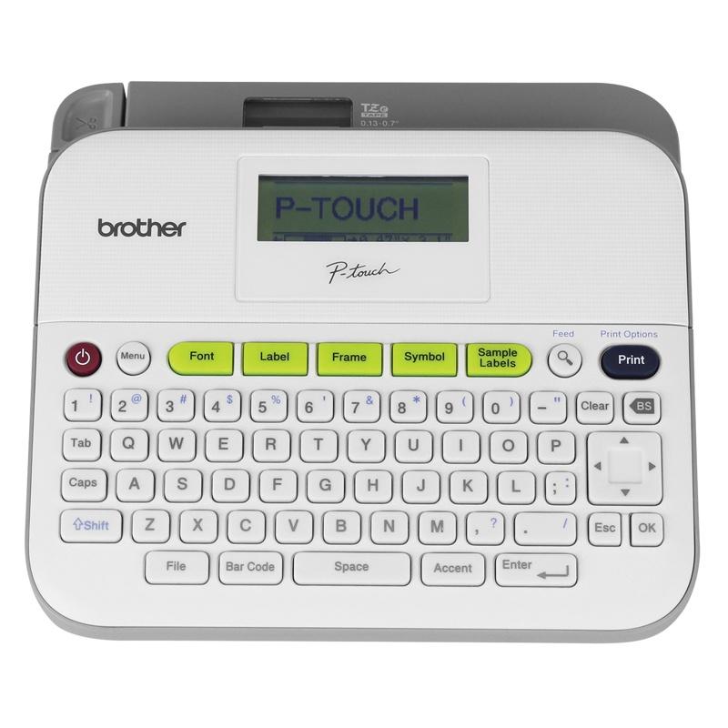 Brother Rotulador P-touch PT-D400, Transferencia Térmica, 180 x 180 DPI, Gris/Blanco