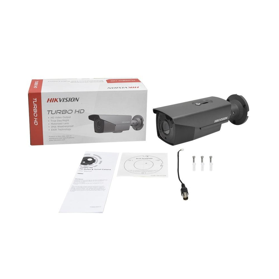 Hikvision Cámara CCTV Bullet Turbo HD IR para Interiores/Exteriores DS-2CE16D7-TIT3Z, Alámbrico, 1928 x 1088 Pixeles, Día/Noche