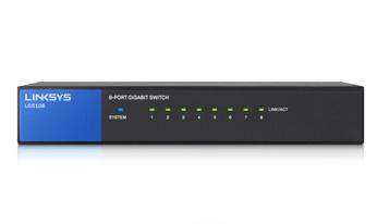 Switch Linksys Gigabit Ethernet LGS108, 8 Puertos 10/100/1000Mbps - No Administrable
