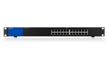 Switch Linksys Gigabit Ethernet LGS124, 24 Puertos 10/100/1000Mbps, 8000 Entradas - No Administrable