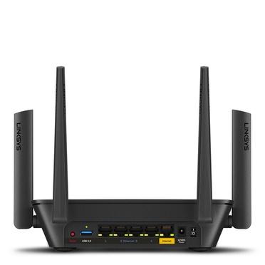 Router Linksys con Sistema de Red Wi-Fi en Malla Tri-Banda MR9000 Max-Stream AC3000, 3000 Mbit/s, 4x RJ-45, 2.4/5/5GHz, 4 Antenas