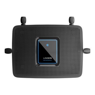 Router Linksys con Sistema de Red Wi-Fi en Malla Tri-Banda MR9000 Max-Stream AC3000, 3000 Mbit/s, 4x RJ-45, 2.4/5/5GHz, 4 Antenas