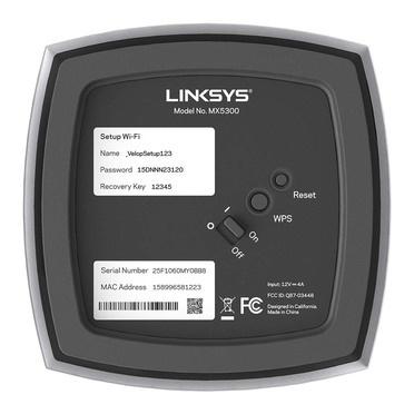 Router Linksys con Sistema de Red Wi-Fi en Malla Velop WiFi 6, 1147Mbps, Tribanda 2.4/5/5GHz, Antena Interna