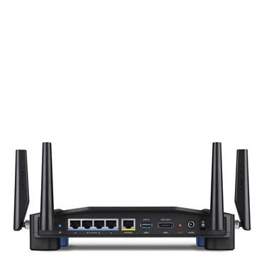 Router Linksys Gigabit Ethernet de Doble Banda WRT1900ACS, Inalámbrico, 5x RJ-45, 2.4/5GHz, con 4 Antenas Externas