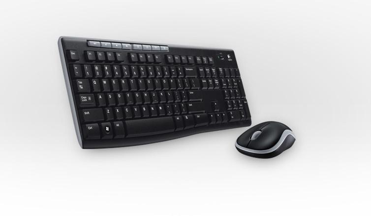 Kit de Teclado y Mouse Logitech MK270, Inalámbrico, USB, Negro (Español)