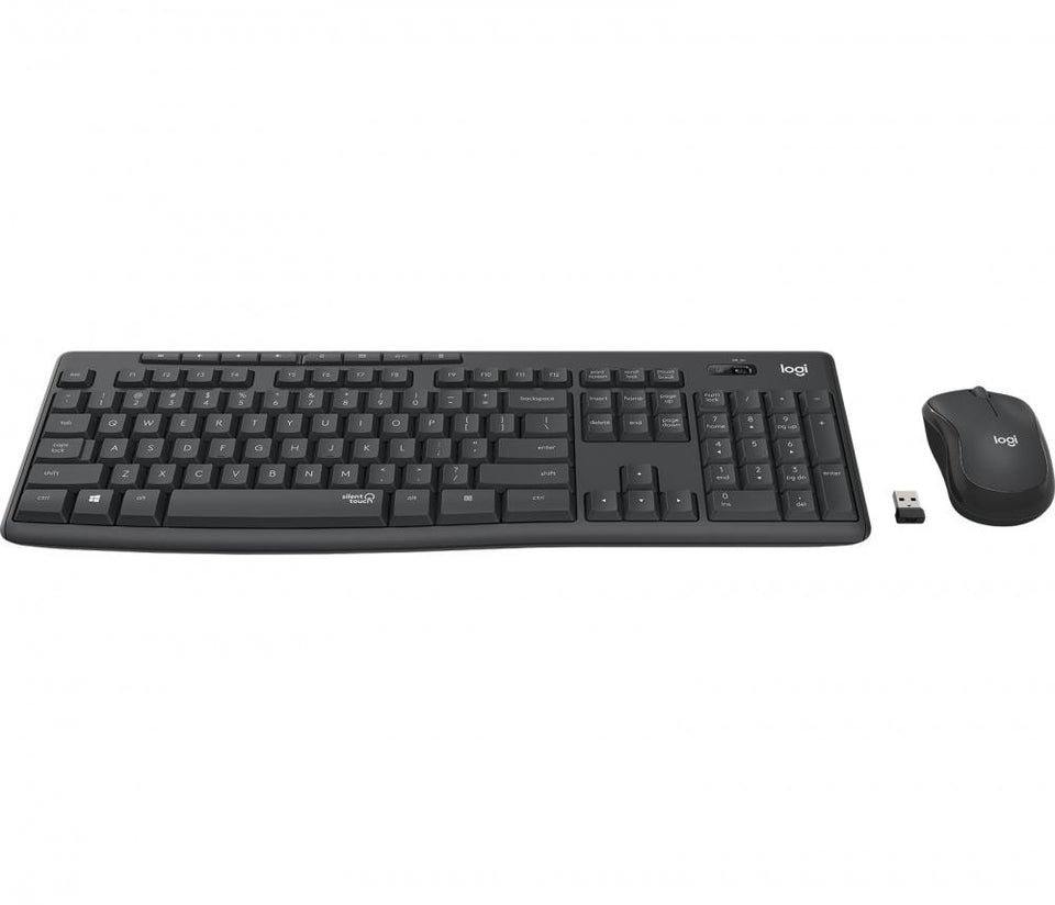 Kit de Teclado y Mouse Logitech MK295 Silent, Inalámbrico, USB, Negro (Español)