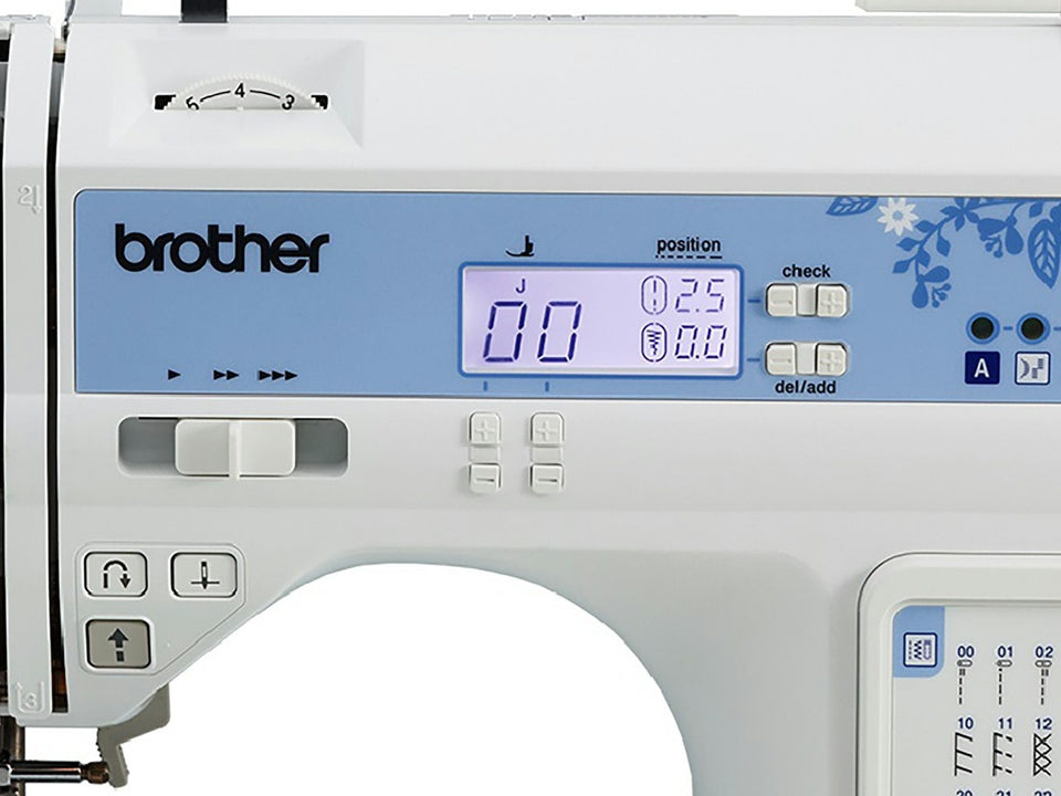 Máquina de Coser Brother CS7205, 150 tipos de puntadas, Máquina Computarizada para coser lana y telas elásticas, 11 pies de costura incluidos