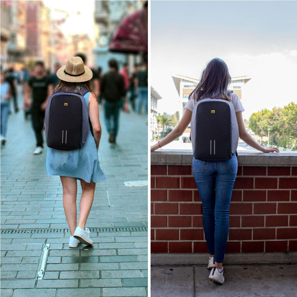 Mochila Backpack Skypeak Antirrobo de 15,6" con funda repelente al agua y puerto USB SHIELD-115BK