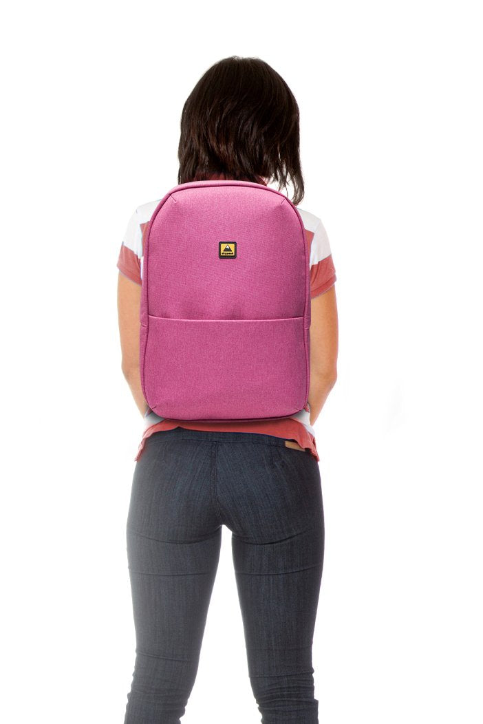 Mochila escolar CLAM para laptop 15 Pulgadas color rosa CLAM-115PK