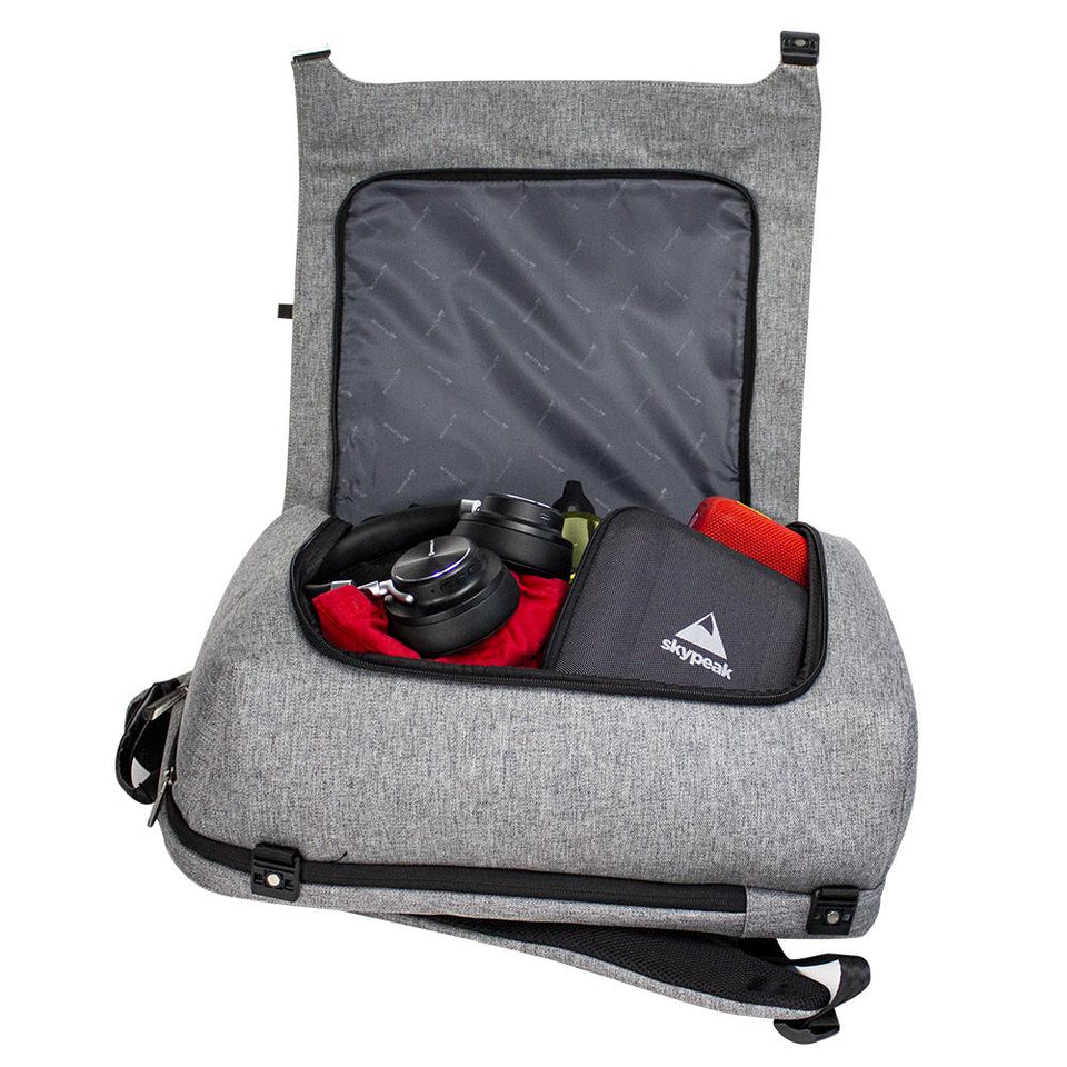 Mochila backpack Skypeak Extra grande antirrobo de viaje para ordenadores de 15,6” hasta 17" NET-117GR