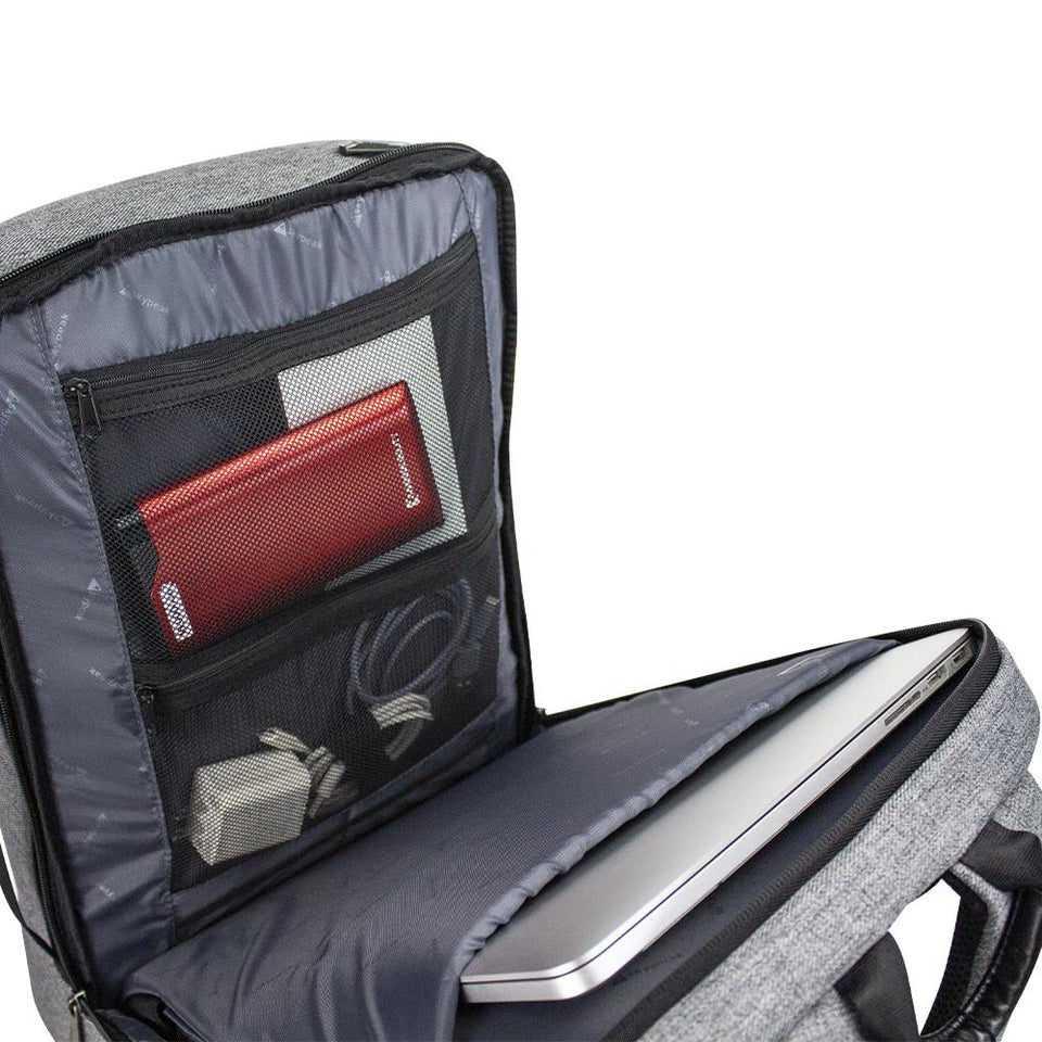 Mochila backpack Skypeak Extra grande antirrobo de viaje para ordenadores de 15,6” hasta 17" NET-117GR