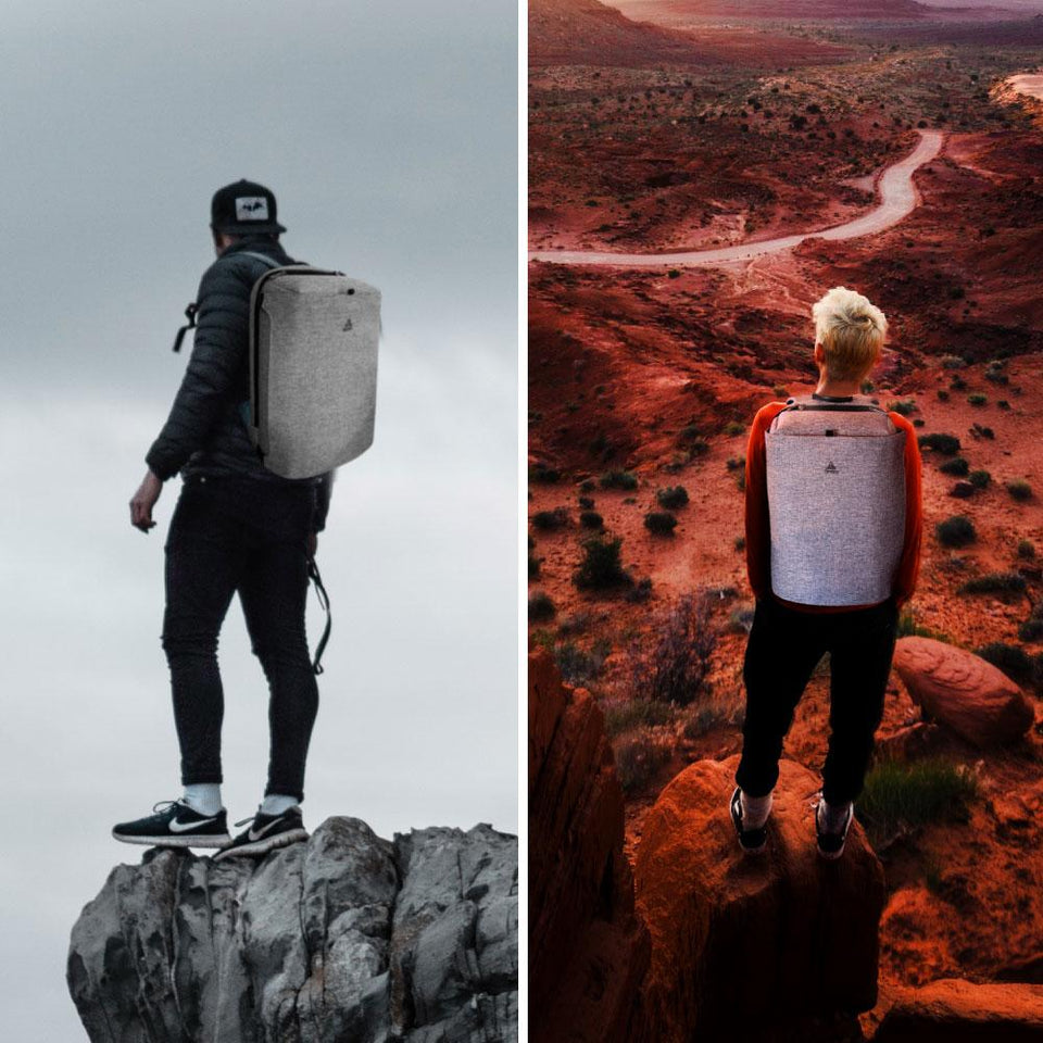 Mochila backpack Skypeak Extra grande antirrobo de viaje para ordenadores de 15,6” hasta 17" NET-117GR