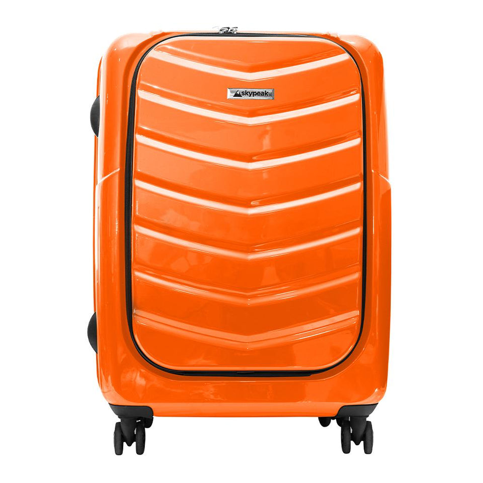 Maleta Skypeak Pearl Orange Candado Tsa 20 Pulgadas Rígida