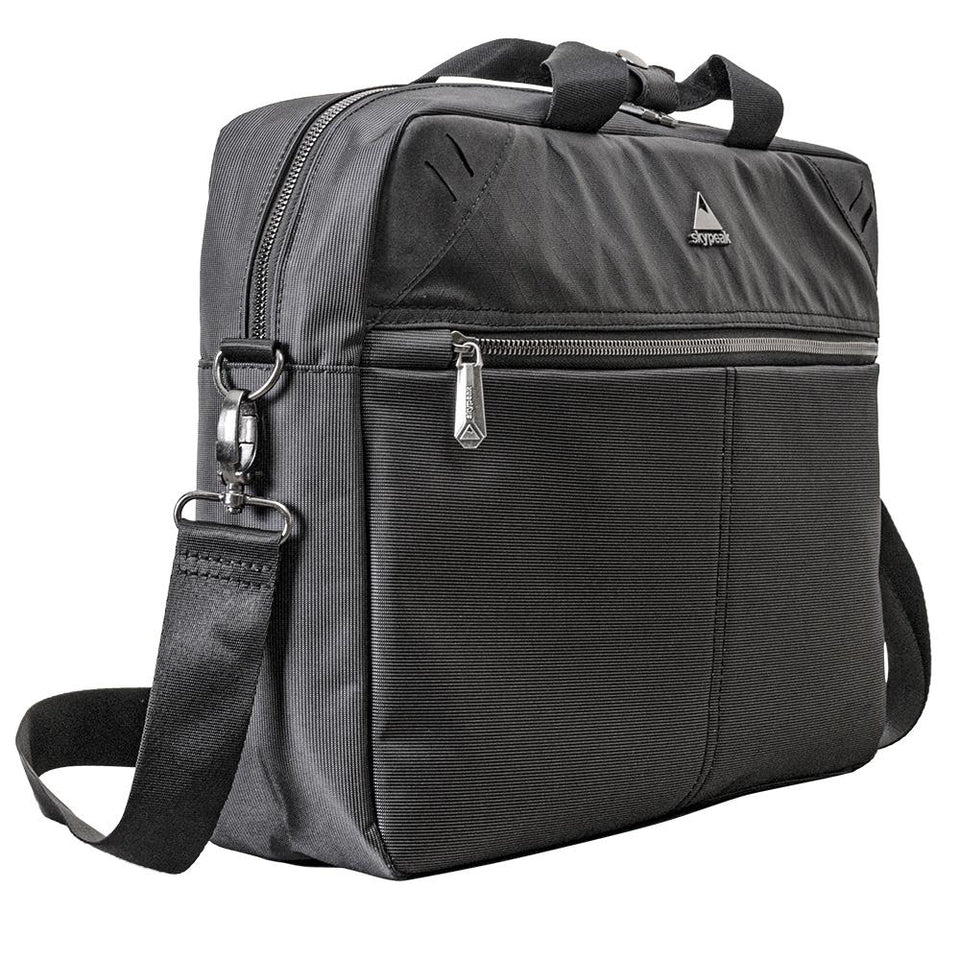 Maletín Skypeak para hombre o mujer para laptop u ordenador de 15,6” hasta 17” de uso diario y de oficina STYM-117BK