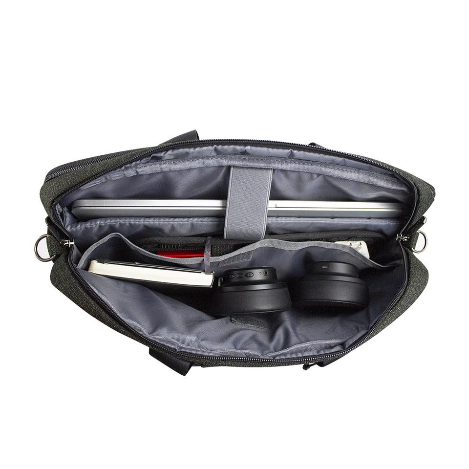 Maletín Skypeak para hombre o mujer para laptop u ordenador de 15,6” hasta 17” de uso diario y de oficina TEXM-117GR.
