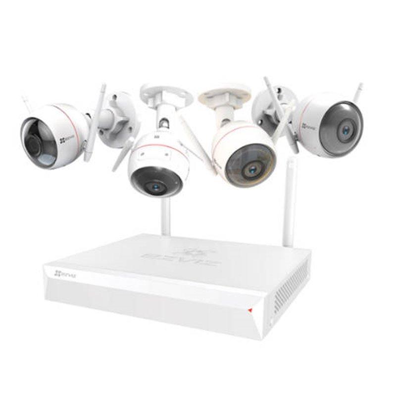 Ezviz wireless kit x5s-4w + 4 camaras c3wn (cs-bw3424b0-e40)