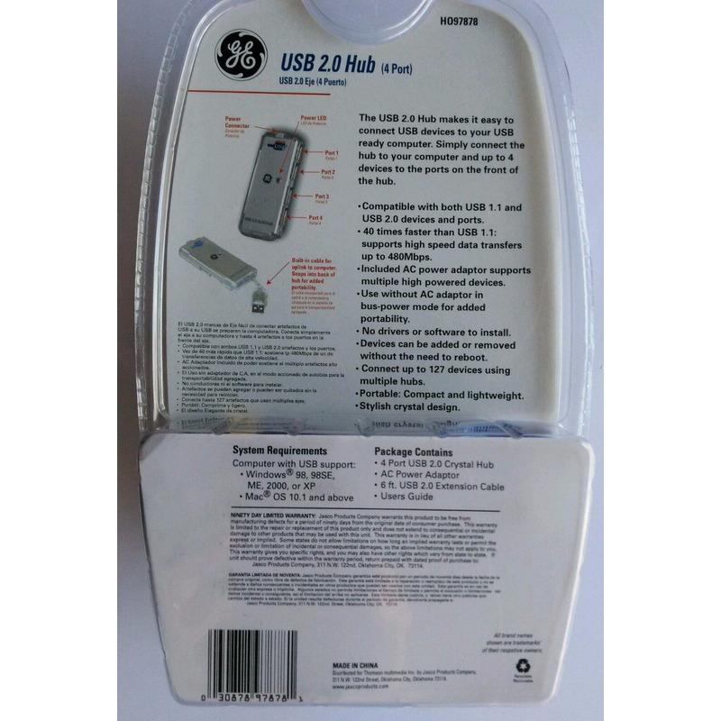 Hub Slim 4 Puertos General Electric Ho97878