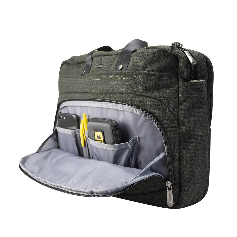 Maletín Skypeak para hombre o mujer para laptop u ordenador de 15,6” hasta 17” de uso diario y de oficina TEXM-117GR.