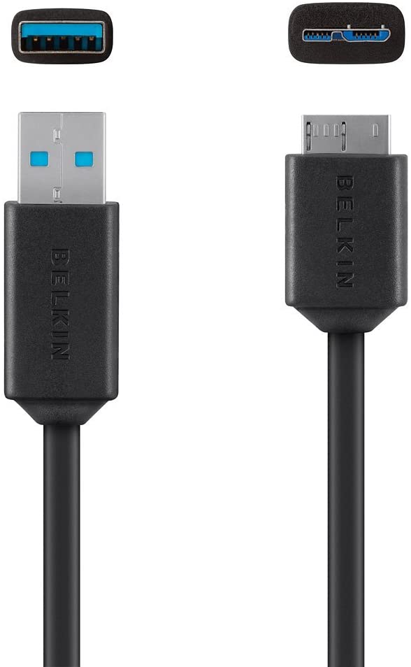 Cable De Carga Belkin Micro B - USB 3.0 Negro/F3u166bt03-Blk
