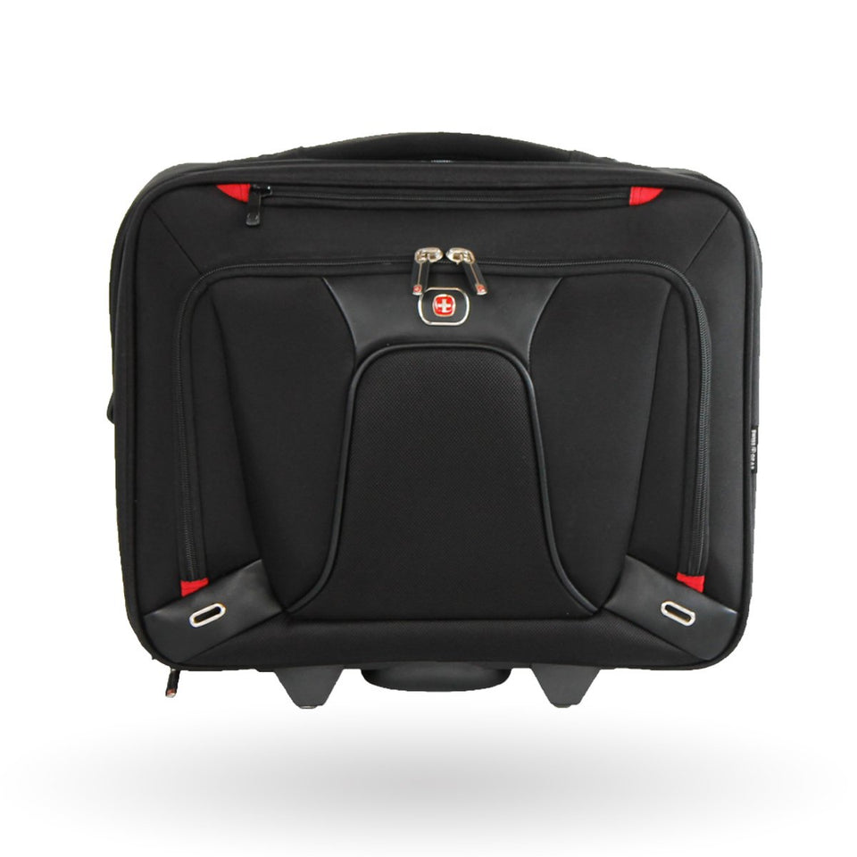 Maletín con ruedas para portátil Wenger Transfer, para laptop 16", 600664, Color Negro