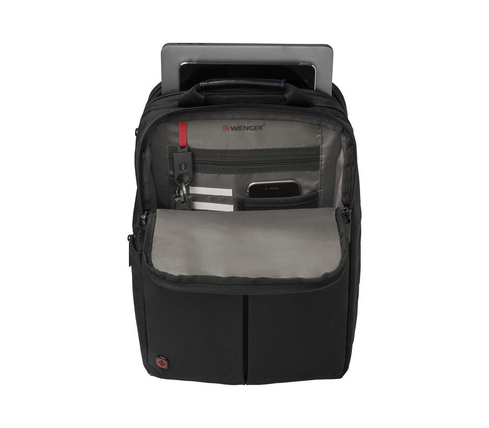 Mochila Wenger Reload para laptop de 14", 601068, mochila negra, tecnología Air Flow.