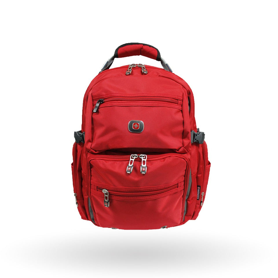 Mochila viaje Wenger Breaker,para laptop de 16", 602368, color rojo, tecnología shock absorbing