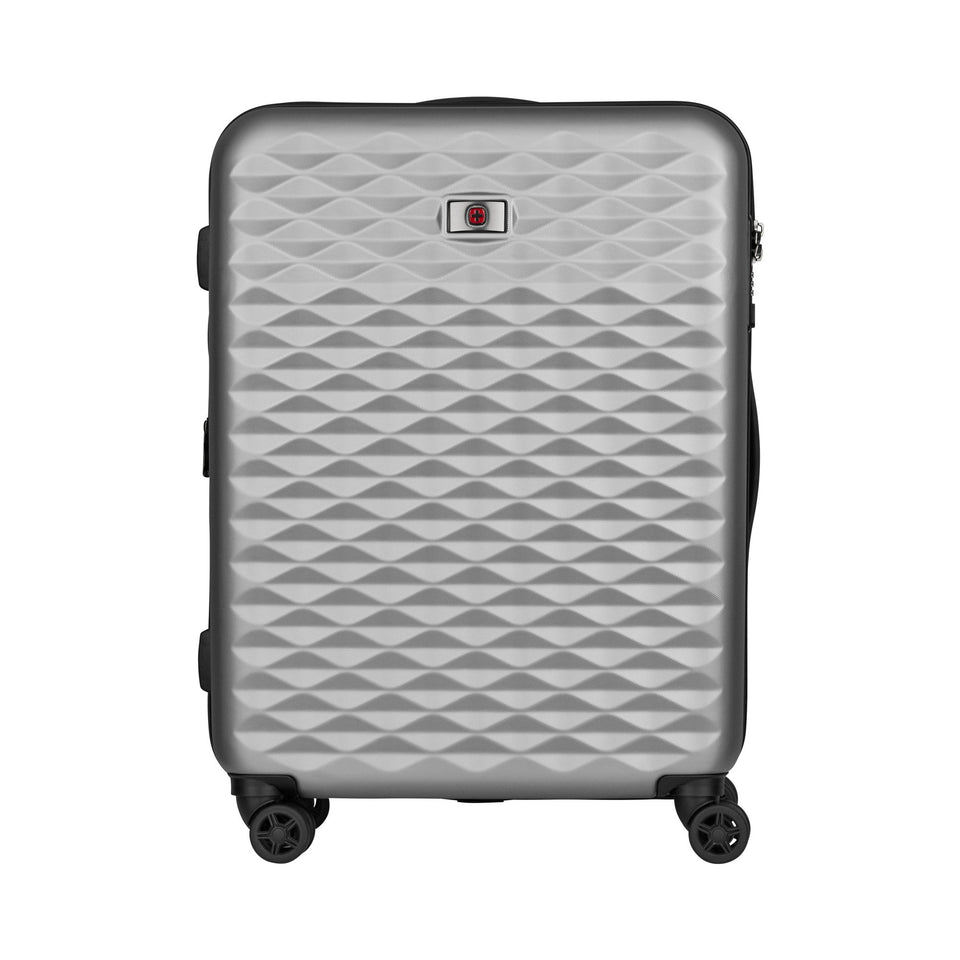 Maleta de viaje Lumen Wenger 24", maleta rígida plata, 604341