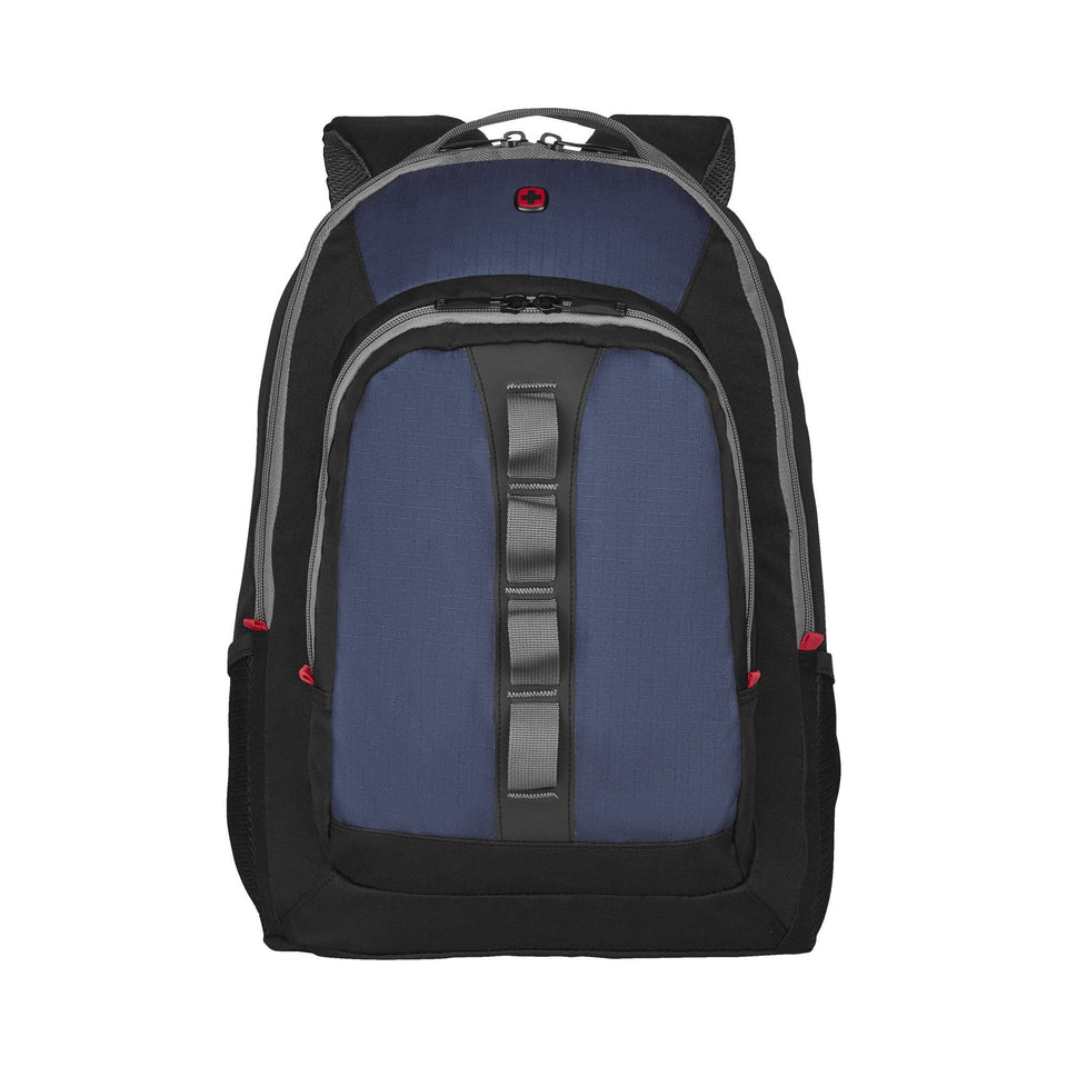 Mochila Wenger Mars, para laptop de 16", 604428, color azul con negro, tecnología Air Flow, plataforma caseBase