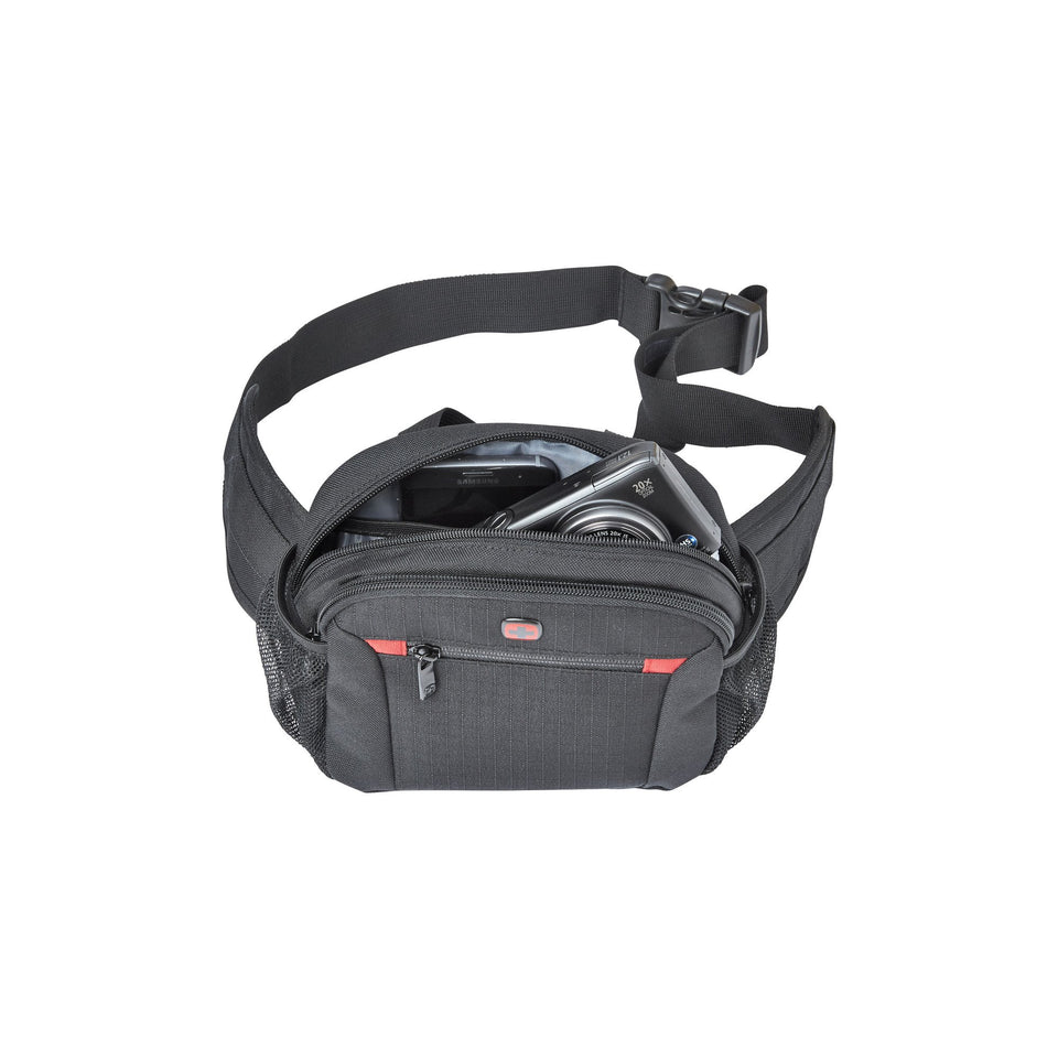 Cangurera Jumbo Wenger, 604604, Color Gris, bolsillos QuickAccess