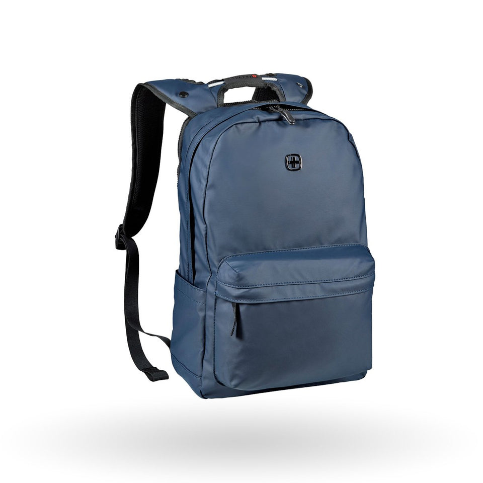 Mochila Wenger Photon, para laptop de 14", 605096, mochila azul, repelente al agua, sistema Pass-Thru.
