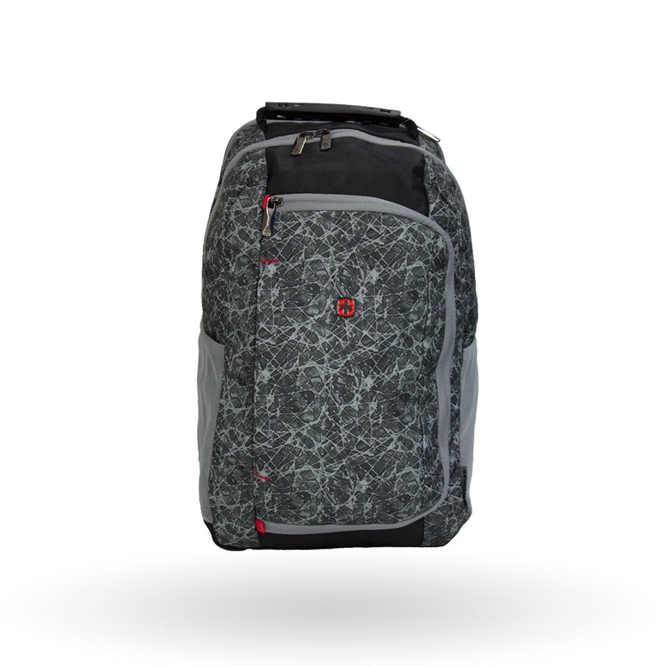 Mochila de viaje Wenger Crisbo, para laptop de 16",605179, color gris, correa pass - thru