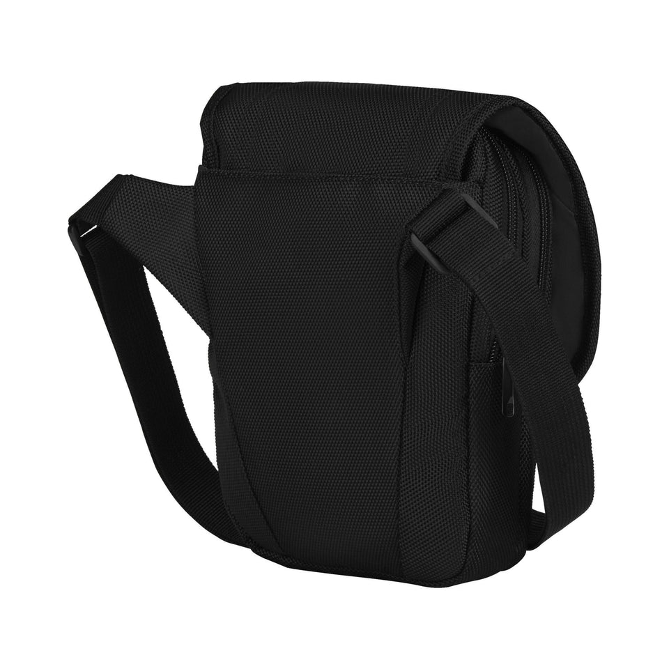 Bandolera Wenger Flapover Negra, 610176, porta accesorios