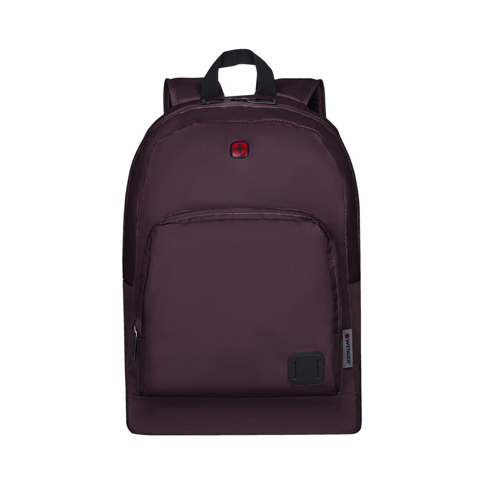 Mochila Wenger Crango, para laptop de 16", 610195, color Vino, compartimento acolchado, organizador de accesorios