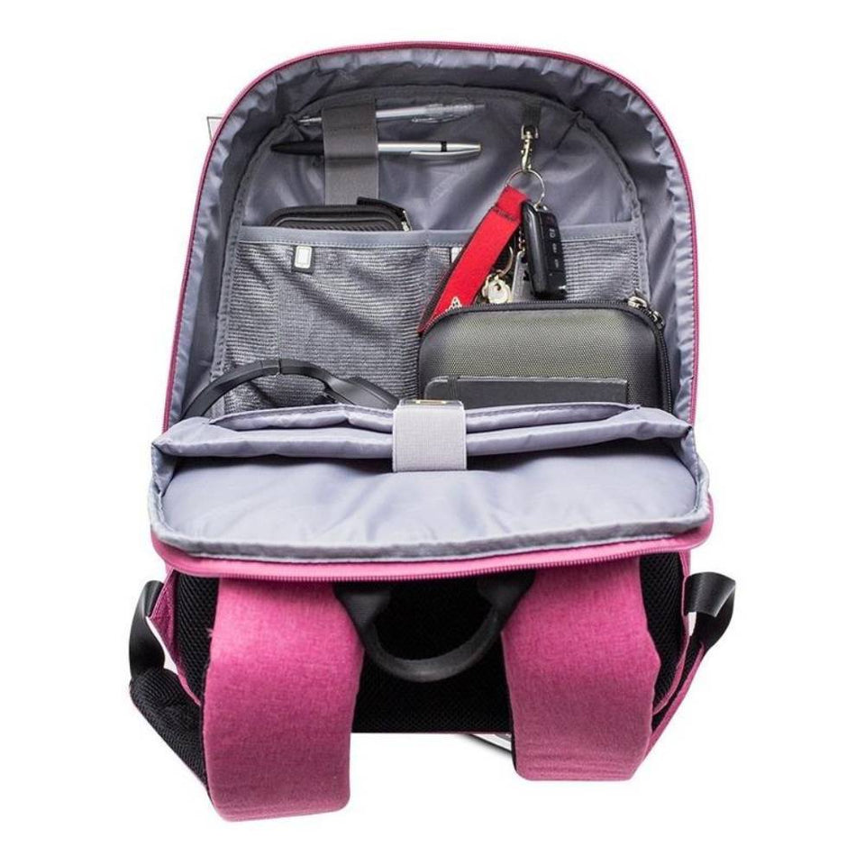 Mochila escolar CLAM para laptop 15 Pulgadas color rosa CLAM-115PK