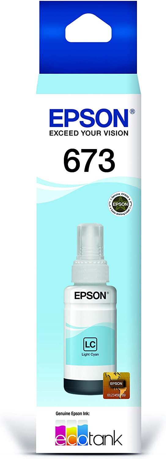Botella Tinta Epson de color Cyan Light Original Para/l800/ T673520-AL