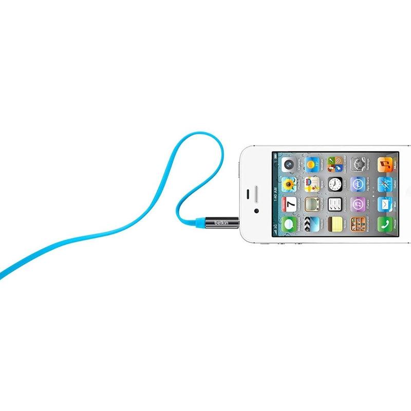 Belkin Cable Auxiliar / Audio 3.5 Mm Azul Av10127tt03-blu
