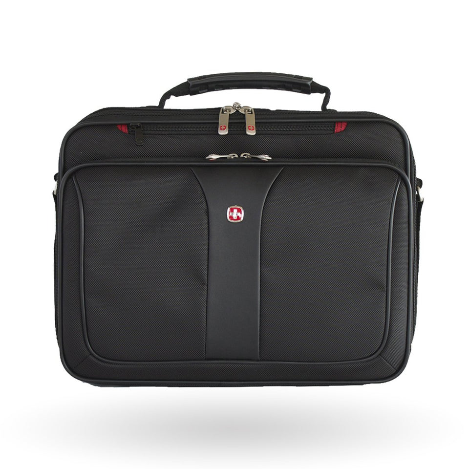 Maletín ejecutivo Wenger Impulse, para laptop de 15.4",67426020, color Negro, interior acolchado, incluye estuche para accesorios